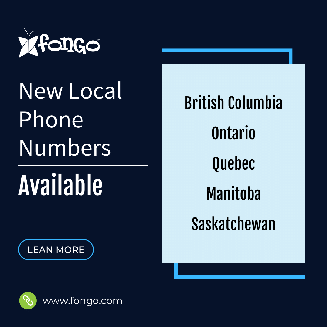 New Local Numbers Across Canada September 2022 Fongo   1 